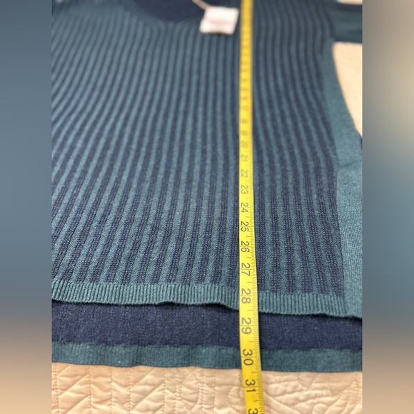 Smartwool Shadow Pine Colorblock Sweater Twilight Blue Heather Women’s Size XL - Picture 13 of 13
